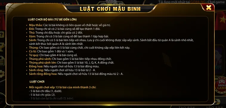 Chinh Phục Đỉnh Cao Trí Tuệ Với Cách Chơi Mậu Binh Tại Go88 Siêu Đẳng