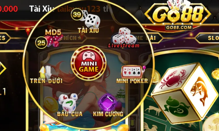 Mini Game GO88 – thiết kế đơn giản tinh tế nhỏ gọn.