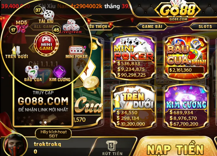 Minigame Go88 Chơi Nhanh Thắng Lớn Với Những Tựa Game Bùng Nổ Nhất