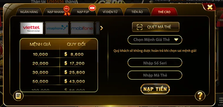 Hướng Dẫn Nạp Tiền Go88 Nhận Ngay Khuyến Mãi Khủng Nhất 2026