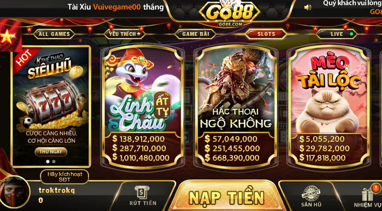 Jackpot tỷ đồng đang chờ… sẵn sàng bùng nổ cùng Go88.