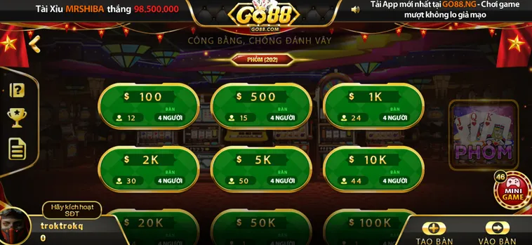 Học Cách Chơi Phỏm Tại Go88 Để Trở Thành Cao Thủ Thâu Tóm Mọi Giải Thưởng