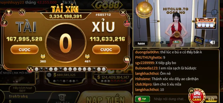 Trải Nghiệm Chân Thực Với Cách Chơi Tài Xỉu Livestream Tại Go88 Đầy Kịch Tính