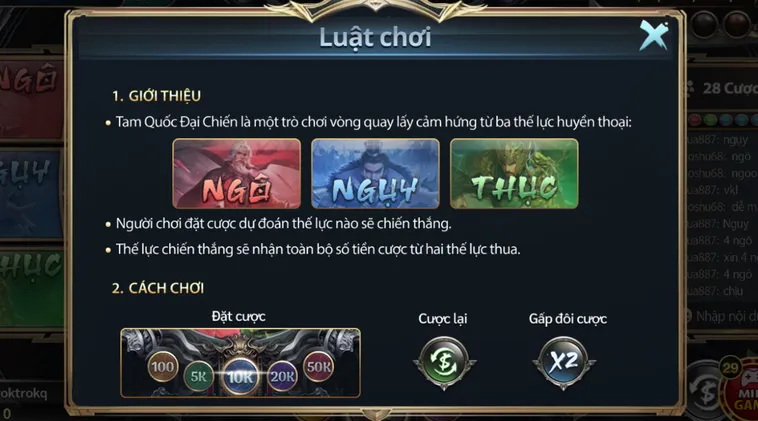 Chinh Phục Đỉnh Cao Với Cách Chơi Minigame Tam Quốc Đại Chiến Tại Go88